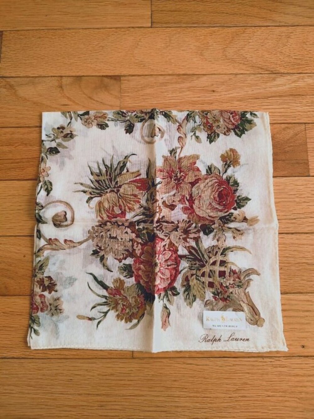 NEW Ralph Lauren floral small scarf neckerchief NWT